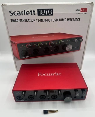 Focusrite Scarlett 18i8 Third-Generation 18-In, 8-Out USB Audio Interface - Image 1 of 4