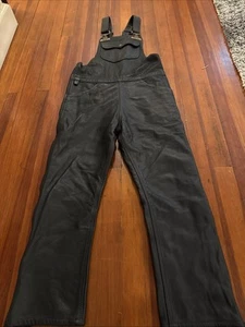Vintage Stone Lake Leatherworks Motorcycle Leather Overalls Size Small - Picture 1 of 17