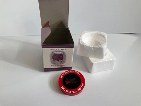 PHILLIES BRYCE HARPER NL CHAMPIONS REPLICA RING EMPTY BOX AND RING BASE ONLY SGA Cover