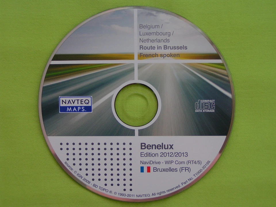 NAVIGATION CD WIP COM RT4 RT5 BENELUX 2013 CITROEN C4 C5 C8 PEUGEOT 407 607 807 - Bild 1 von 1