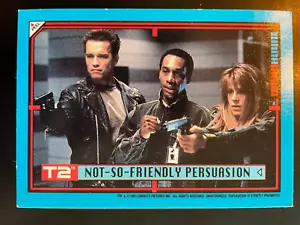 Not-So-Friendly Persuasion 1991 Topps Sticker Terminator 2 #19 Trading Card - Picture 1 of 2