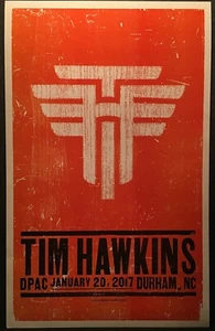 Hatch Show Print Poster Tim Hawkins January 20, 2017 Durham, NC DPAC - Picture 1 of 1