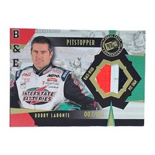 2002 Press Pass Trackside Pitstopper Race-Used Pit Sign Bobby Labonte #'d /150