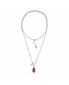 Vestopazzo VRB4004 - Collana ciondolo goccia grande color Rubino - Picture 1 of 1