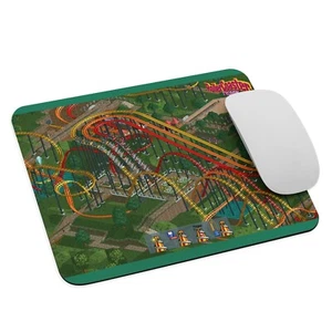Atari RollerCoaster Tycoon - Mauspad NEU 9,5" x 7,75" rutschfester Gaming Laptop - Bild 1 von 4