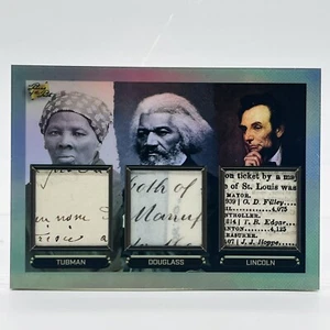 TUBMAN, DOUGLAS, LINCOLN Pieces Of The Past Handwritten Relic #120 - Picture 1 of 2
