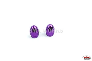 Bicycle Valve Caps Purple - Sold In Pairs - Old School BMX - Picture 1 of 3