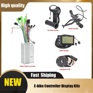 Regolatore E-Bike con Display PAS Kit Freno Acceleratore Motore 24V-48V 250W/350W - Foto 1 di 25