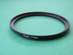 72-77 72mm-77mm Stepping Step Up Male-Female Filter Ring Adapter 72mm-77mm - Picture 1 of 2