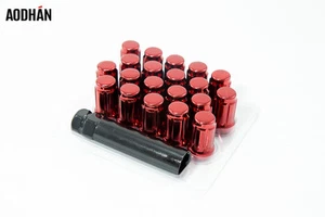 20pcs Aodhan Spl35 12X1.5 Lug Nut Red Spline Fits Civic Si Mazda 3 6 Rx7 Rx8 - Picture 1 of 1
