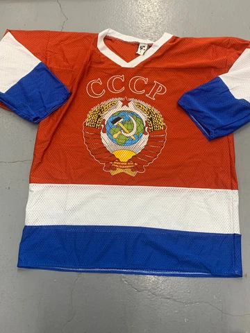 Sergei Fedorov Red CSKA CCCP USSR Russian Soviet Hockey Jersey Large #91 HOF Cover
