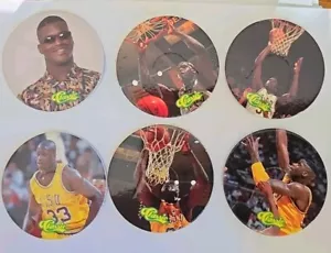 💥1993 Shaquille O’Neal Pogs Set Of 6💥 Magic Lakers LSU - Picture 1 of 5