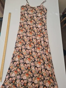 Maxi Vestido Damas New Look Talla 10 Multicolor Floral Aberturas Laterales Cuello en V 29026 - Imagen 1 de 12