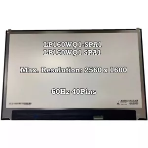 LP160WQ1-SPA1 LP160WQ1 SPA1 for 2021 LG Gram 16 16Z90P Laptop LCD Screen WQXGA - Foto 1 di 2