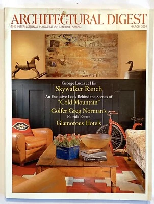 Architectural Digest March 2004  Lucas Skywalker Ranch Greg Norman Cold Mountain - Image 1 of 3