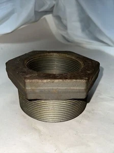 Buje de tubería de acero roscado hexagonal Bonney SA / SA105 4" x 3" 3000# MSC # 04701314 - Imagen 1 de 13