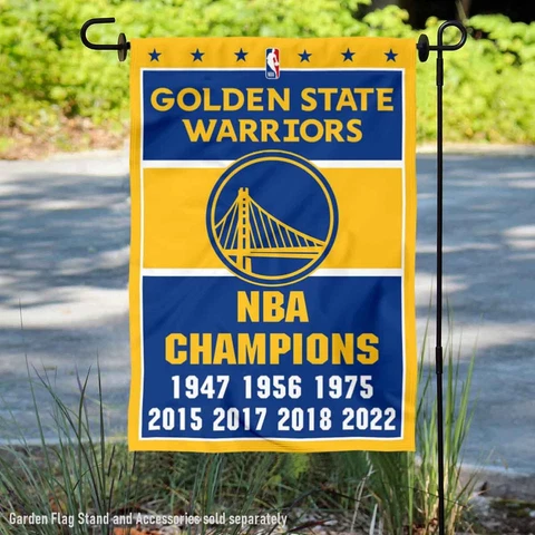Golden State Warriors 7 Time NBA Champions Garden Banner Flag Cover