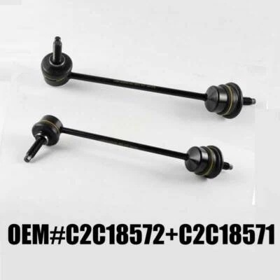 FOR JAGUAR XF XJ REAR SWAY STABILIZER BAR END LINK LINKS C2C18571+C2C18572 SET 2 - image 1 of 4