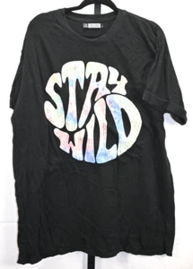 Mädchen gefährlicher Pullover Kurzarm T-Shirt Gr. M/L "STAY WILD" 100% Baumwolle - Bild 1 von 4