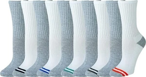 Amazon Essentials Women's Cotton Lightly Cushioned Crew Socks, 10 Pairs, S: 8-12 - Picture 1 of 1