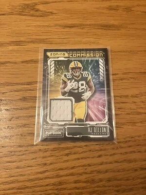 2021 Panini Playbook Zoning Commission Patch AJ Dillon #ZC-AJD Green Bay Packer - Image 1 of 4