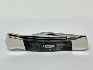VINTAGE CASE XX SERRATED BLACK BONE SMALL LOCK 61405L POCKET KNIFE 1995 GG - Picture 1 of 11