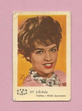 1963 Dutch Gum Card Star Bilder D #107 Lill-Babs