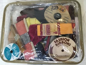 Vintage Ribbon LOT of Rayon, Velvet, Satin, Grosgrain and blanket binding - Picture 1 of 8