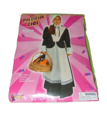 Pilgrim Girl Halloween Cosplay Costume Small 4-6 Girls New No Bonnet - Image 1 of 2