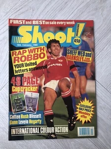 Retro Shoot Football Magazine 18th February 1989 Vintage Collectors Item - Foto 1 di 1