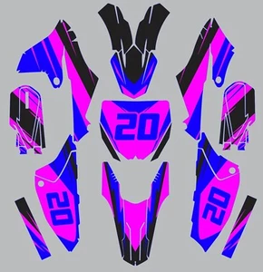 Green Blue YAMAHA GRAPHICS YZ 65 YZ65 2018 2019 2020 2021 decals - Bild 1 von 1