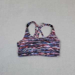 Lululemon Sports Bra Womens 6 Strappy Back Medium Impact Athletic Gym Workout - Picture 1 of 8