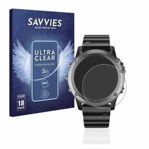 18x Folie für Garmin fenix 3 / 3 HR Schutzfolie Displayschutz Display Klar - Zdjęcie 1 z 11