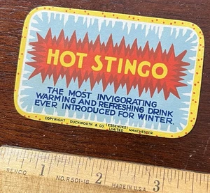 HOT STINGO, Label, Duckworth & Co. Manchester, vigorizante refrescante, - Imagen 1 de 2