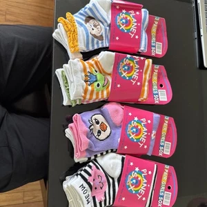 12 Pack Planet Sox  GIRLS  Crew SOCKS  SIZE 6-8   SPECIAL CLOSEOUT PLUS  1  FREE - Picture 1 of 2