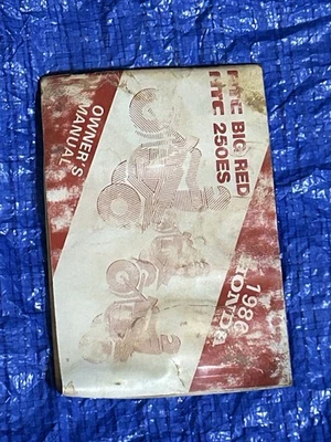 👀…. 1986 Honda ATC250es Big Red ATC 250es Owners Manual OEM 86 - Image 1 of 4