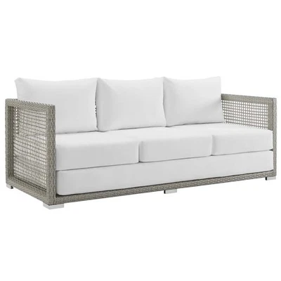 Aura Outdoor Patio Wicker Rattan Sofa - Image 1 of 4