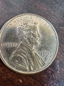 1999-D Lincoln Cent 1C Close AM Variety Rare Penny Error Coin FG Present - Picture 1 of 15