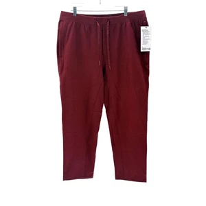 Lululemon Relaxed Fleece Jogger Crop Men XL Maroon Red Lunar New Year New - Picture 1 of 13