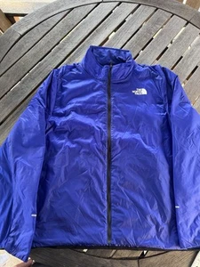 Giacca a vento The North Face uomo XL running blu riflettente zip leggera - Foto 1 di 6