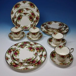 Royal Albert Bone China England - Old Country Roses - 4 Gedecke - 20 Teile - Bild 1 von 5