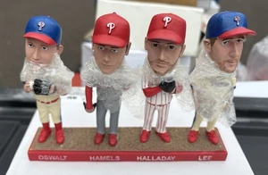 RARE CBP 4 FOUR ACES BOBBLEHEAD NIB ROY HALLADAY OSWALT HAMELS LEE PHILLIES! - Picture 1 of 4