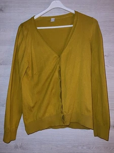 S Oliver Damen Cardigan Gelb Baumwolle Jacke Langarm - Bild 1 von 1