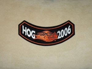 Harley-Davidson H-D HD 2006 grupo de propietarios H.O.G. PARCHE CHAQUETA ROCKERA ANUAL CERDO - Imagen 1 de 1