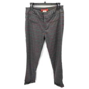 Pantaloni skinny Anthropologie Cartonnier grigi a quadri taglia 6 - Foto 1 di 4