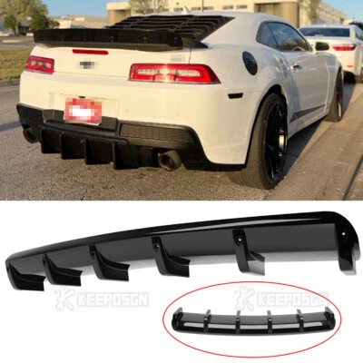 Глянцевый задний диффузор бампер спойлер кромка для Chevrolet Camaro SS - Изображение 1 из 4