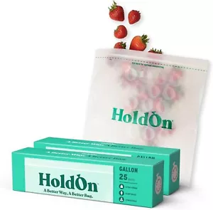 Zipseal Gallon Bags - Compostable, PFOA-Free, BPA-Free, Food-Safe Zip Seal Food - Picture 1 of 7
