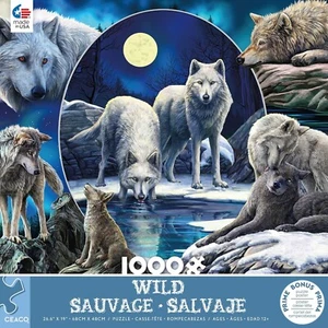 Rompecabezas Wild Wolves 1000 piezas, ¡paquete nuevo sellado! - Imagen 1 de 5