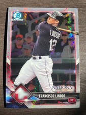 2018 Bowman Chrome Francisco Lindor #BNR-FL National Convention Prism Refractor