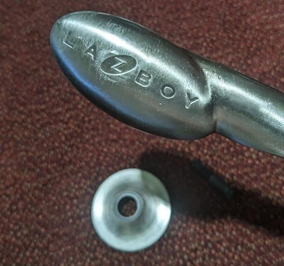 Pieza reclinable genuina de palanca de mango de metal de aluminio cepillado La Z Boy Lazy Lazboy Foto 1 de 3